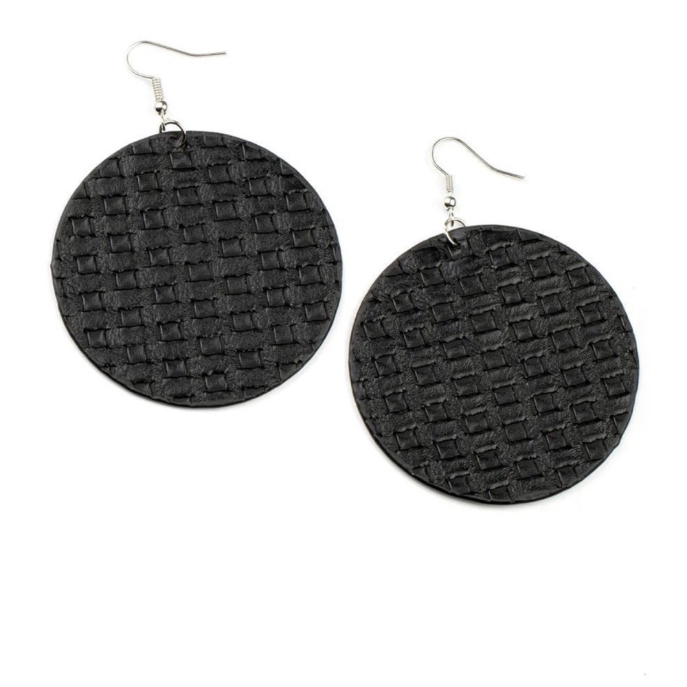 Paparazzi Earring ~ WEAVE Me Out Of It - Black